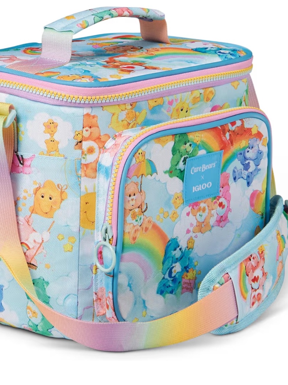 Igloo Pastel Rainbow Care Bears Insulated Lunch Cooler NWT